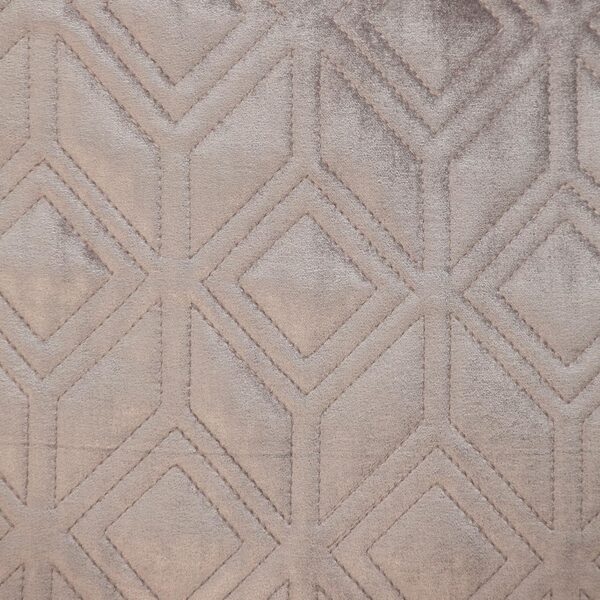 Coussin décoratif Parkland Collection Aleta Taupe velours-4