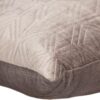 Coussin décoratif Parkland Collection Aleta Taupe velours-3