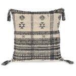 Coussin beige tribal Parkland Collection housse amovible
