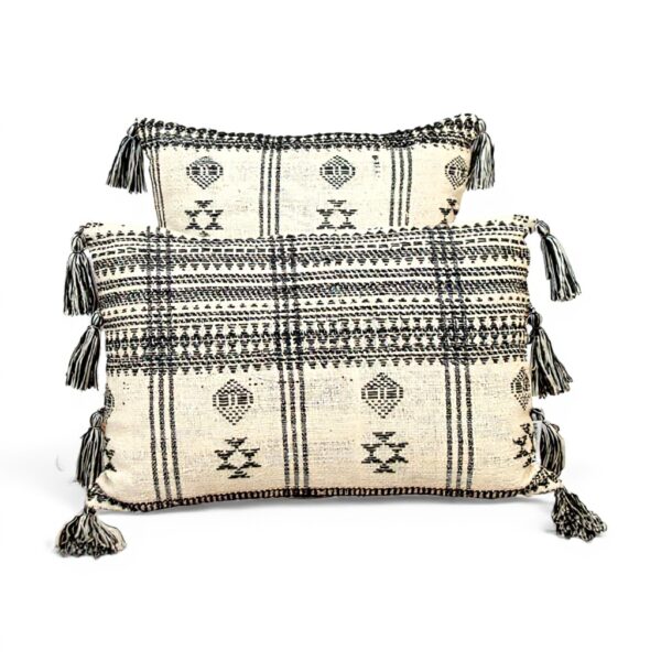 Coussin beige tribal Parkland Collection housse amovible