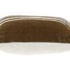 Coussin carré marron rayé Parkland Collection coton durable