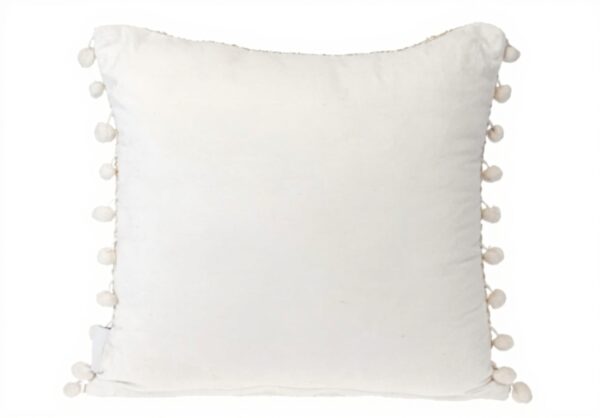 Coussin carré tissé beige Parkland Collection 45,7 cm