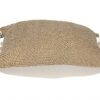 Coussin carré tissé beige Parkland Collection 45,7 cm