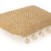 Coussin carré tissé beige Parkland Collection 45,7 cm