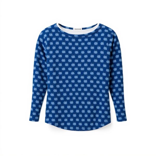 Coussin carré tissé bleu Parkland Collection coton lavable