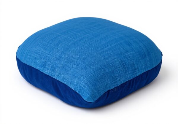 Coussin carré tissé bleu Parkland Collection décoration