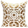 Coussin beige velours ethnique Parkland Collection