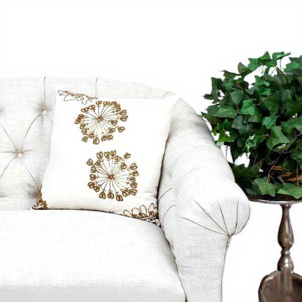 Coussin décoratif brodé perles floral Parkland Collection