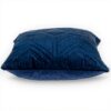 Coussin décoratif Parkland Collection velours touffeté bleu