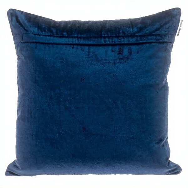 Coussin décoratif Parkland Collection velours touffeté bleu