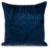 Coussin décoratif Parkland Collection velours touffeté bleu