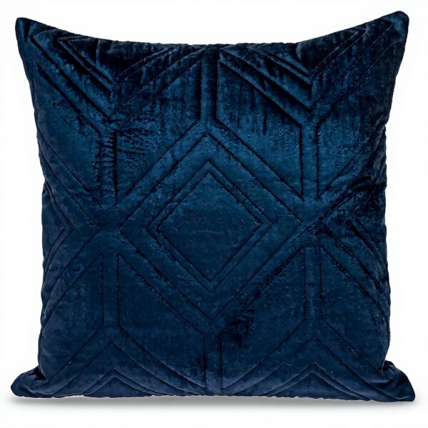 Coussin décoratif Parkland Collection velours touffeté bleu