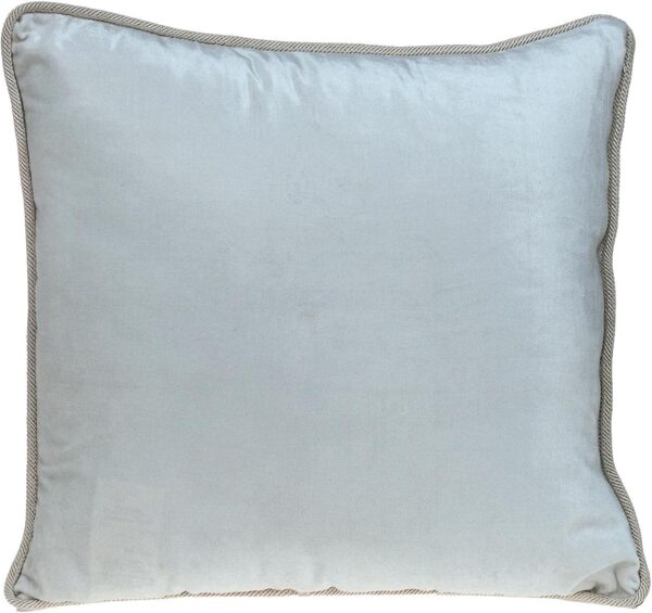 Coussin décoratif Parkland Collection Maia blanc velours-1