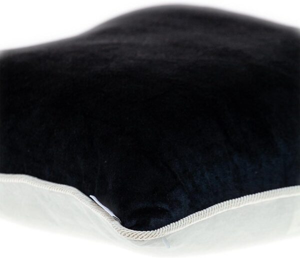 Coussin décoratif Parkland Collection Maia blanc velours-3