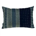Coussin décoratif vert Parkland Collection polyester brodé