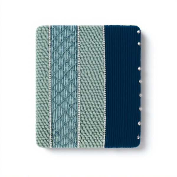 Coussin décoratif vert Parkland Collection polyester brodé