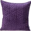 Coussin décoratif Parkland Collection velours violet léger-0