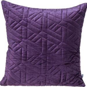 Coussin décoratif Parkland Collection velours violet léger-0