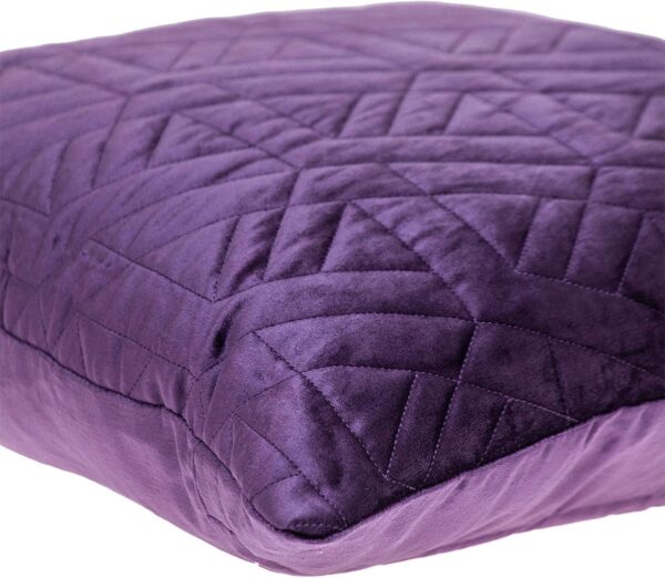 Coussin décoratif Parkland Collection velours violet léger-3