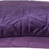 Coussin décoratif Parkland Collection velours violet léger-2