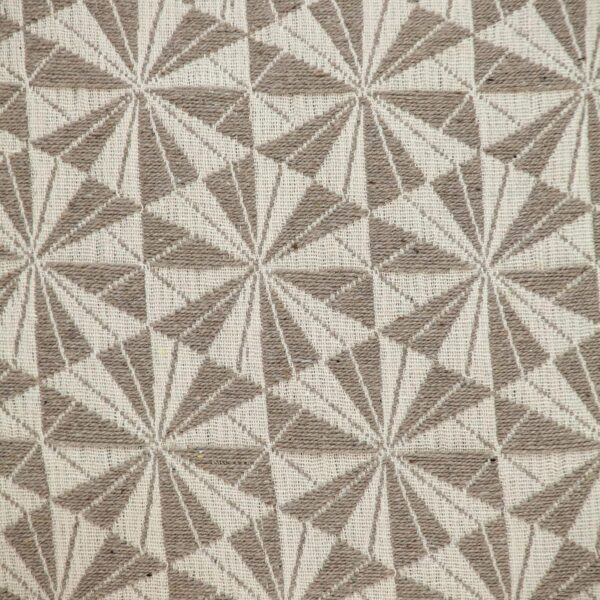 Coussin beige Parkland Collection coton motif géométrique-5