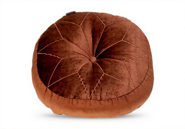 Coussin de sol Parkland Collection Orange Brûlé velours