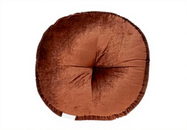 Coussin de sol Parkland Collection Orange Brûlé velours