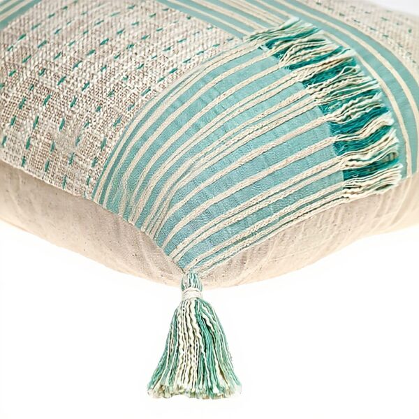 Coussin transition crème blanc Parkland Collection coton