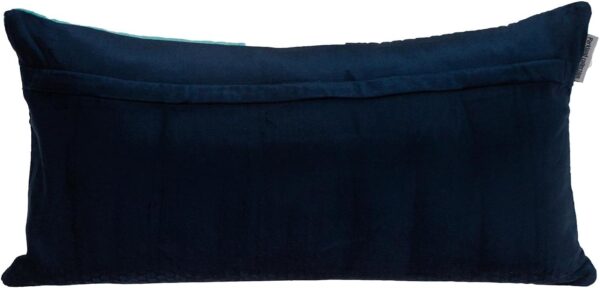 Coussin décoratif Parkland Collection Bleu marine velours-1