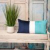 Coussin décoratif Parkland Collection Bleu marine velours-5