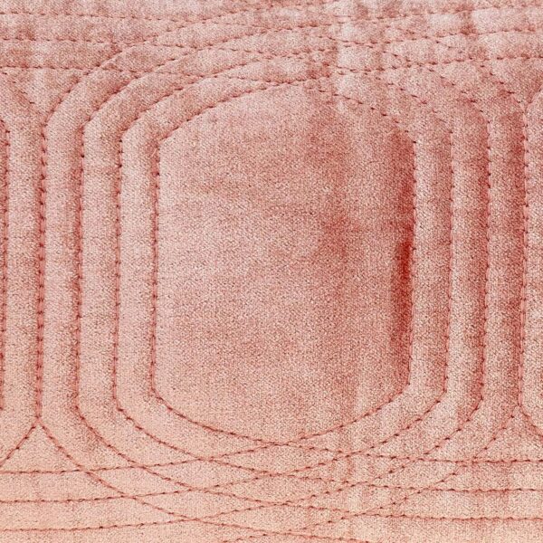 Coussin décoratif Parkland Collection velours touffeté rose-4
