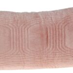 Coussin décoratif Parkland Collection velours touffeté rose-0