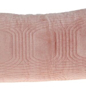 Coussin décoratif Parkland Collection velours touffeté rose-0