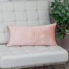 Coussin décoratif Parkland Collection velours touffeté rose-5