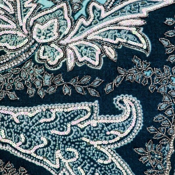 Coussin décoratif Parkland Collection vert foncé perles-4