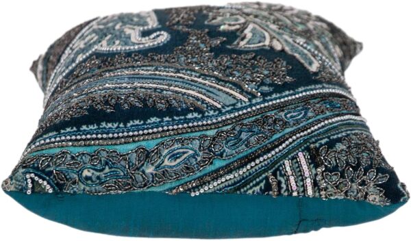 Coussin décoratif Parkland Collection vert foncé perles-2