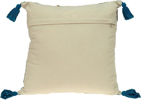 Coussin décoratif Parkland Collection Bleu Sarcelle coton-1