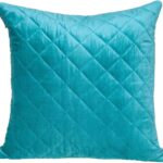 Coussin décoratif Parkland Collection Aqua velours touffeté-0