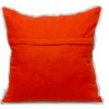 Coussin carré orange Parkland Collection coton lavable