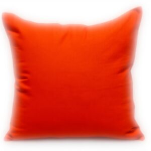 Coussin carré orange Parkland Collection coton lavable