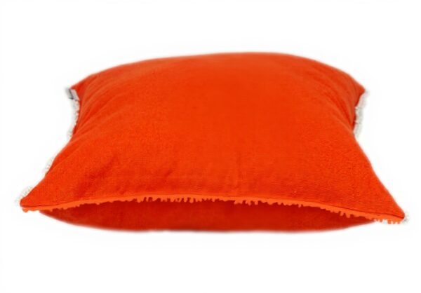Coussin carré orange Parkland Collection coton lavable