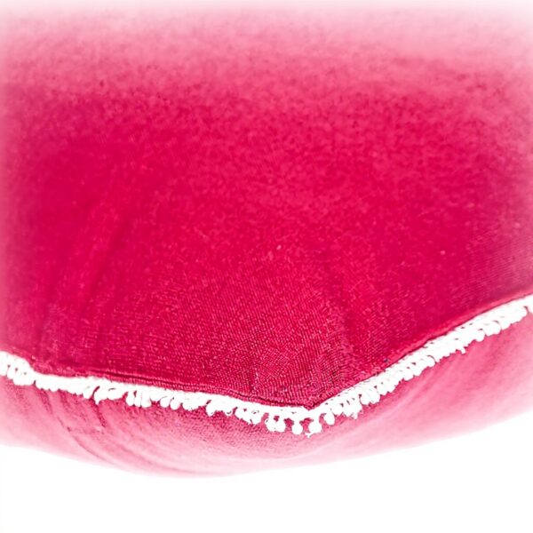 Coussin carré rose Parkland Collection coton durable