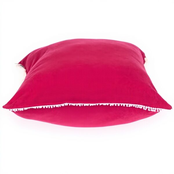 Coussin carré rose Parkland Collection coton durable