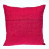 Coussin carré rose Parkland Collection coton durable