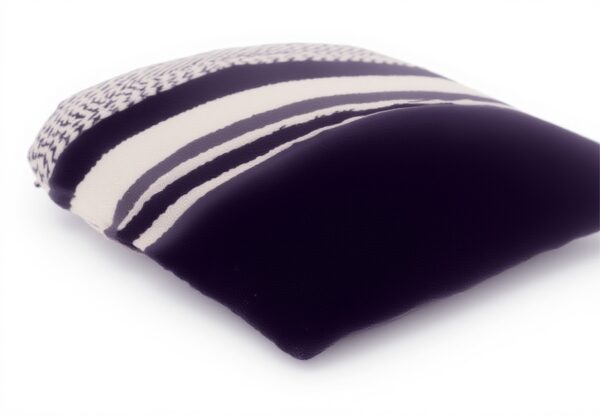 Parkland Collection Purple Striped Square Pillow 18x18