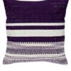 Parkland Collection Purple Striped Square Pillow 18x18