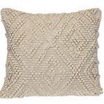 Coussin géométrique blanc cassé Parkland Collection