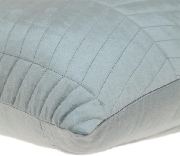 Coussin décoratif Parkland Collection gris velours touffeté-3