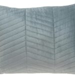 Coussin décoratif Parkland Collection gris velours touffeté-0