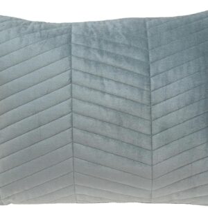 Coussin décoratif Parkland Collection gris velours touffeté-0